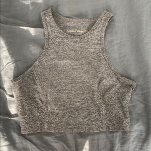 Outdoor voices grey Athena bra / crop top XS